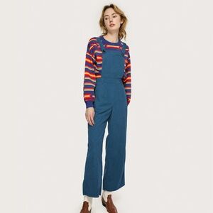Cider Corduroy Wide Leg Jumpsuit Size Medium